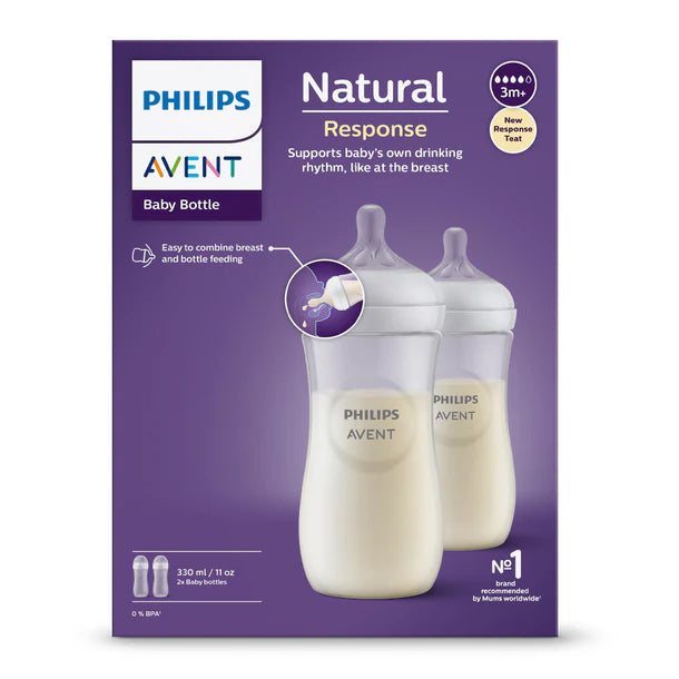 Set 2 Mamaderas Natural 3.0. 330 ml Avent