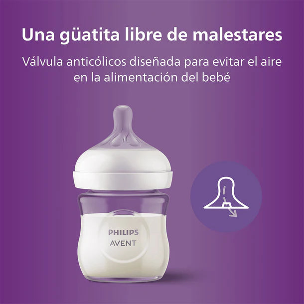 Mamadera Vidrio Natural 3.0. 120 ml - Avent