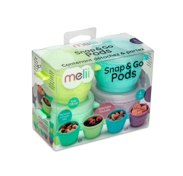 Pack 4 Contenedores Snap & Go 118 ML - Melii