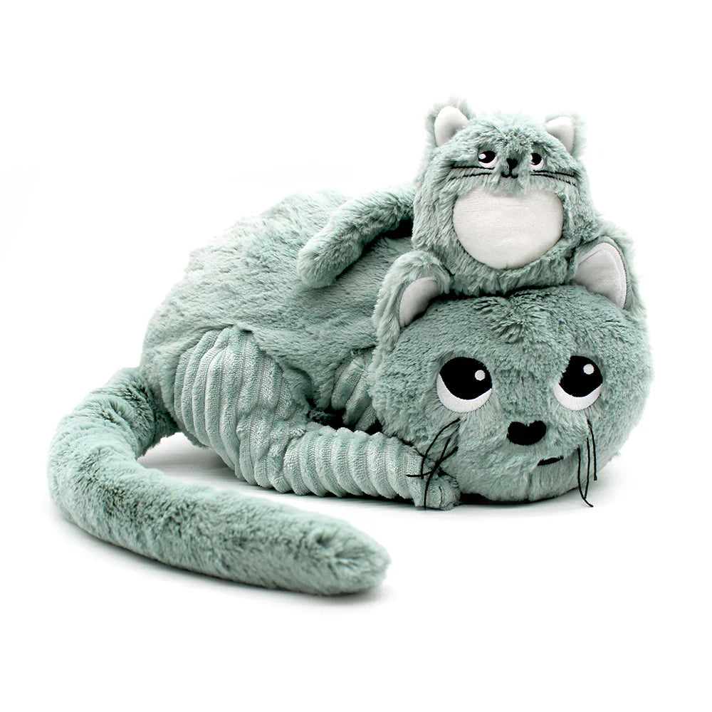 Peluche Gato Miaou Mamá y Bebé - Les Ptipotos