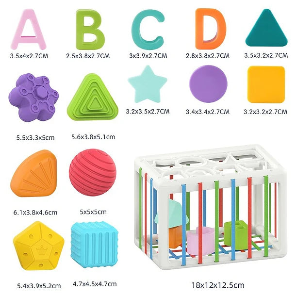 Rectángulo de encaje y sensorial Montessori - Huanger
