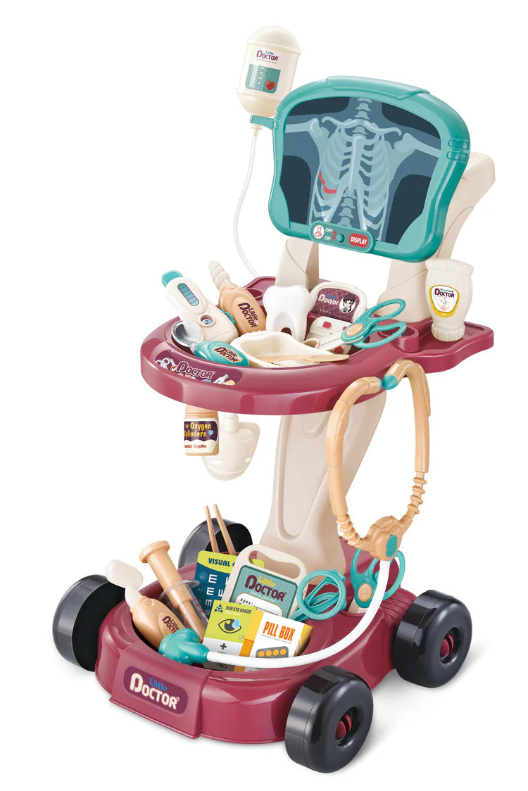 Carrito de doctor con Pantalla de Rayos X (con luz) - Ben Kitchens