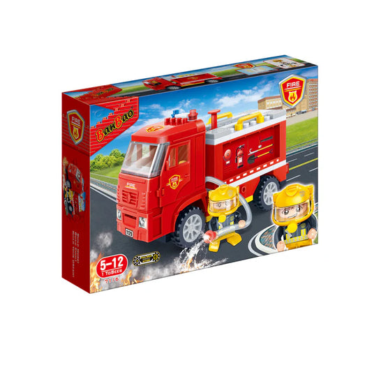 Set de Bloques de Construcción Carro Bomberos 126 Piezas - Banbao Precio habitual