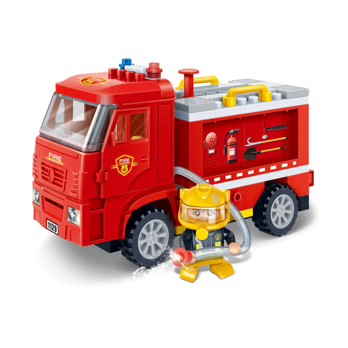 Set de Bloques de Construcción Carro Bomberos 126 Piezas - Banbao Precio habitual