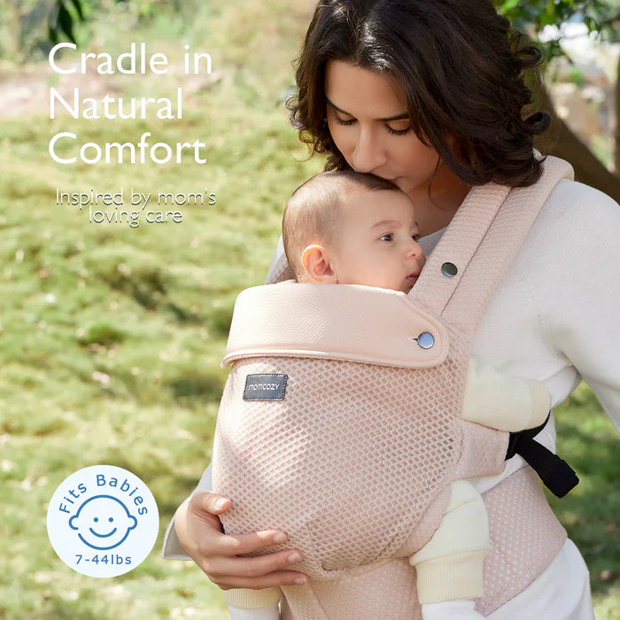 Porta Bebe Momcozy PureHug -Malla Rosa