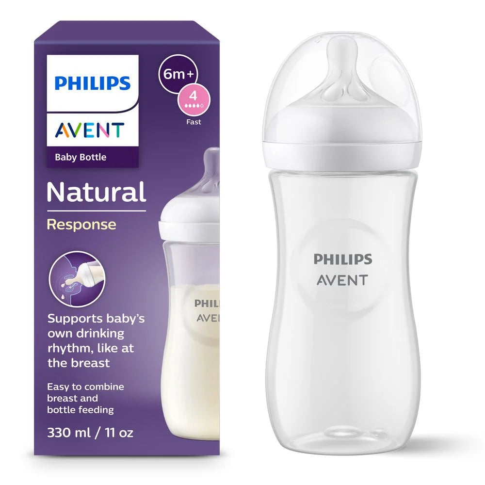 Mamadera Natural 3.0 330ml traslucida