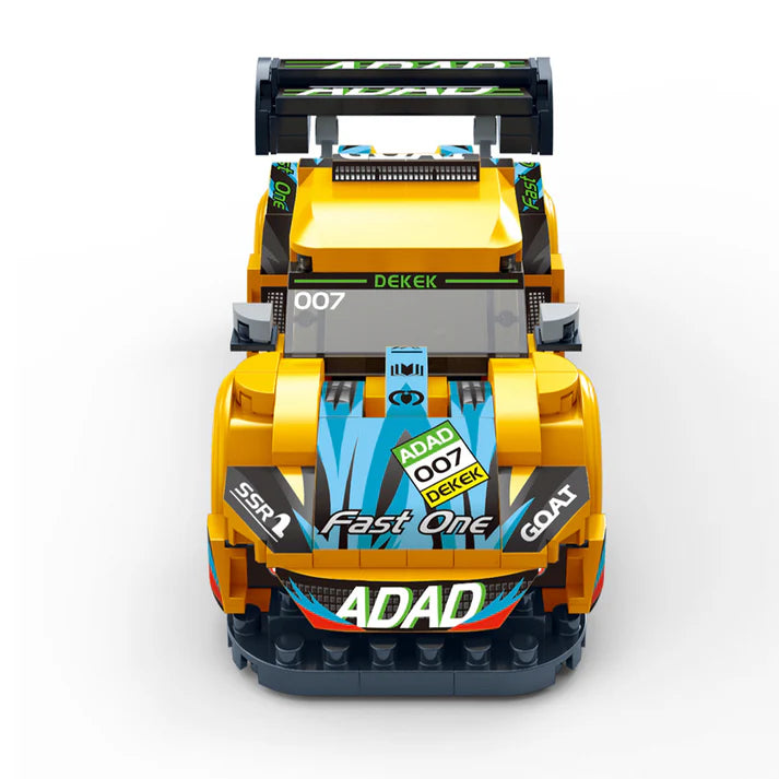 Set de Bloques Auto de Carrera V7 Amarillo - BanBao