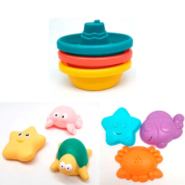 Juego de Agua Para Baño Pesca Estrella 10 Piezas - Huanger