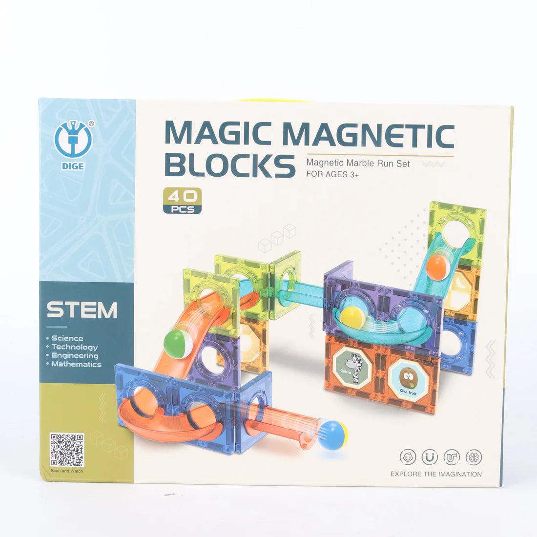 Bloques Magnéticos Tobogán. 40 Piezas - Sami Toys