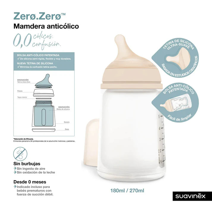 Mamadera Zero 270 ML - Flujo Medio