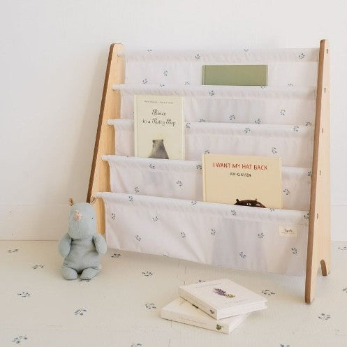 Librero De Tela Reciclada Con Diseño De Arándanos Lila - 3 Sprouts