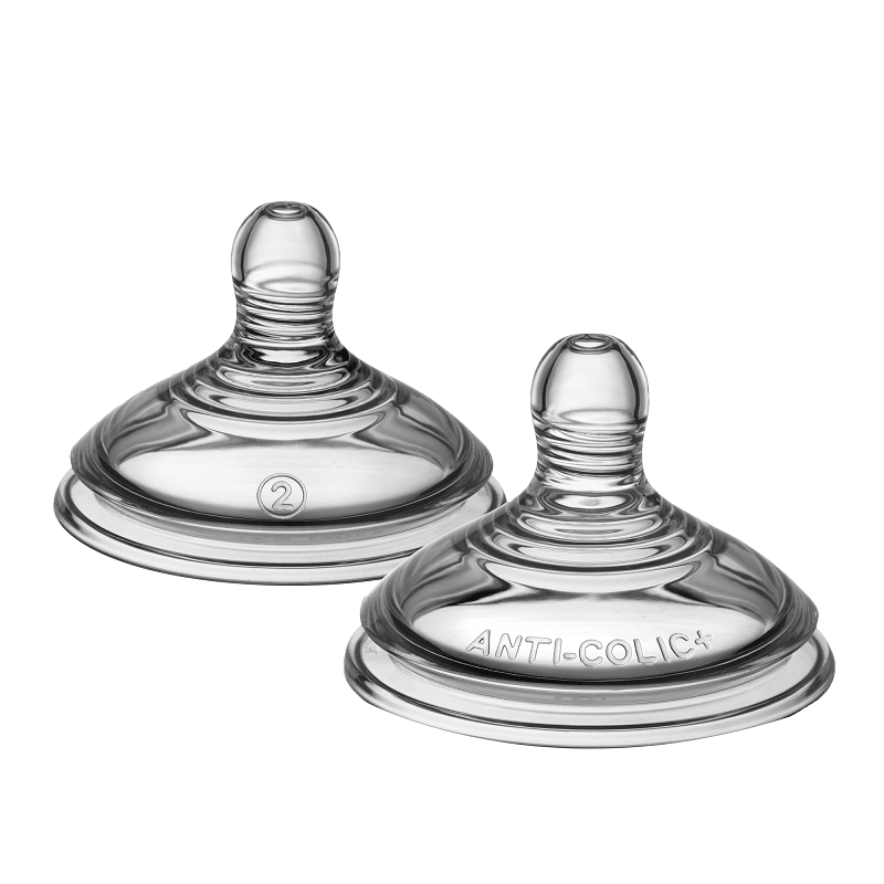 TETINA DE MAMADERA ADVANCE ANTICOLIC FLUJO MEDIO 3M+ - Tommee Tippee