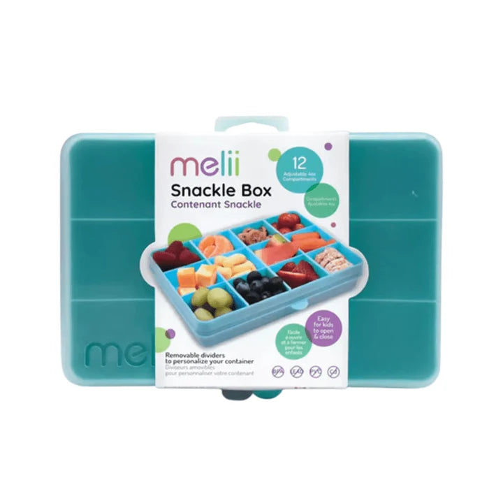 Caja Contenedora de Plástico Rosada para Snacks Melii con 12 Compartimentos