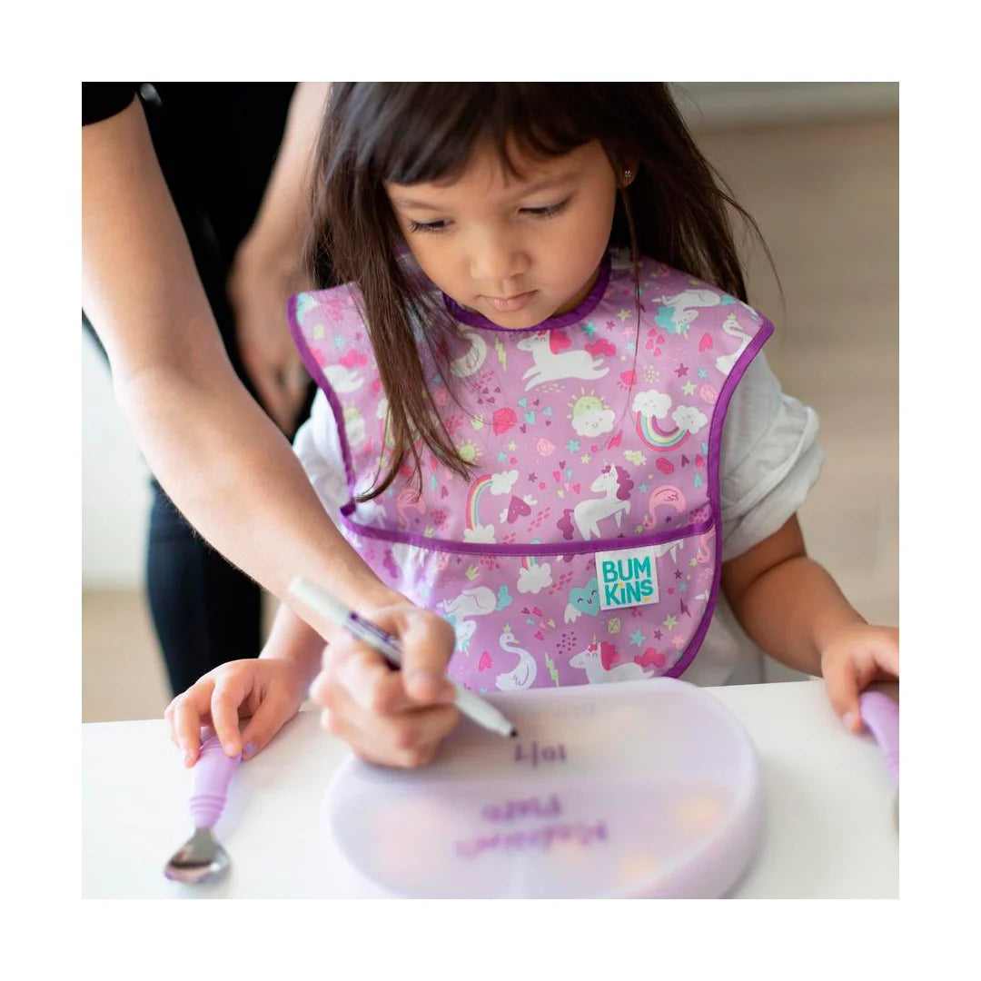 Plato con agarre + tapa Grip Dish & Stretch Lid - Bumkins