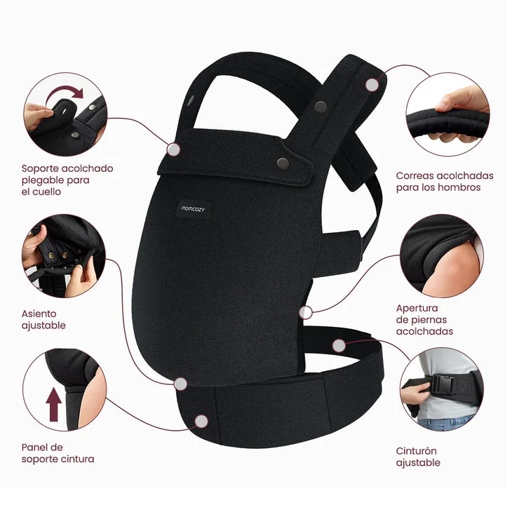 Porta Bebe Momcozy PureHug -Black