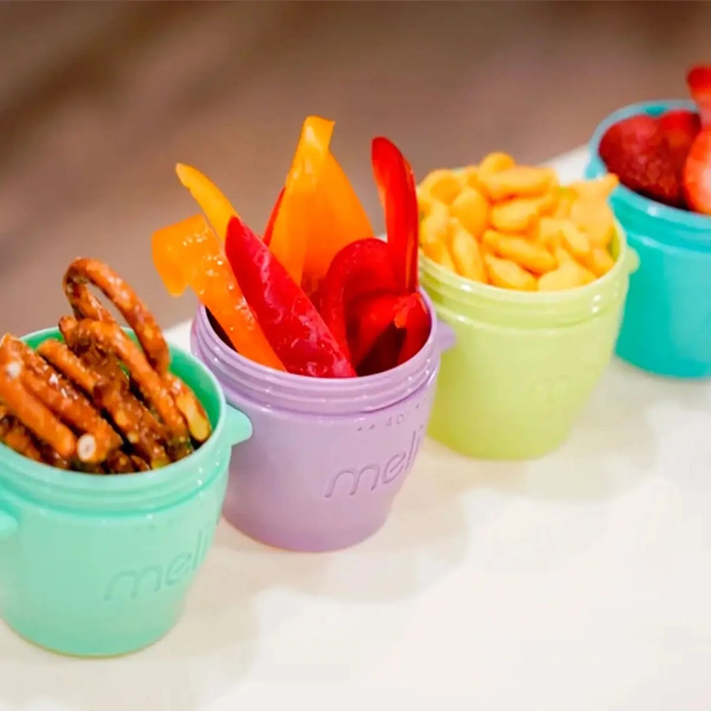 Pack 4 Contenedores Snap & Go 177 ML - Melii