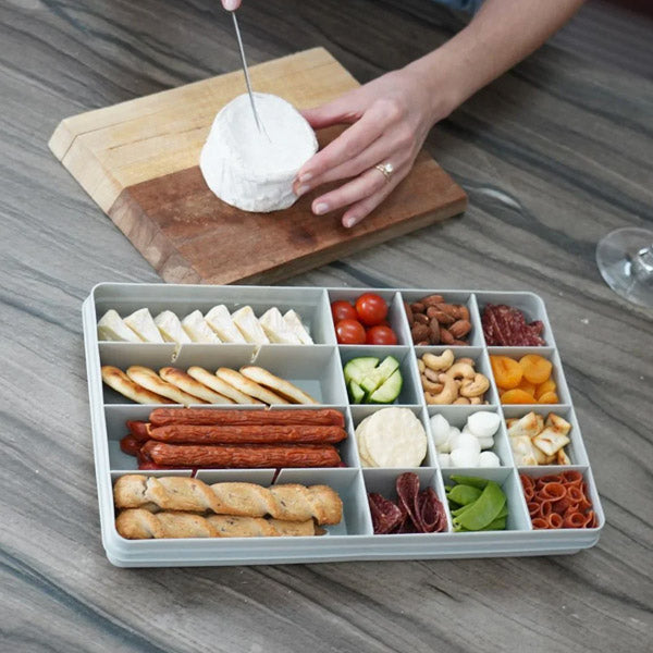Caja contenedora para snacks XL Gris – Melii