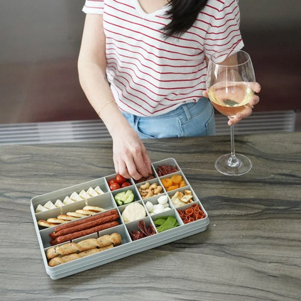 Caja contenedora para snacks XL Gris – Melii