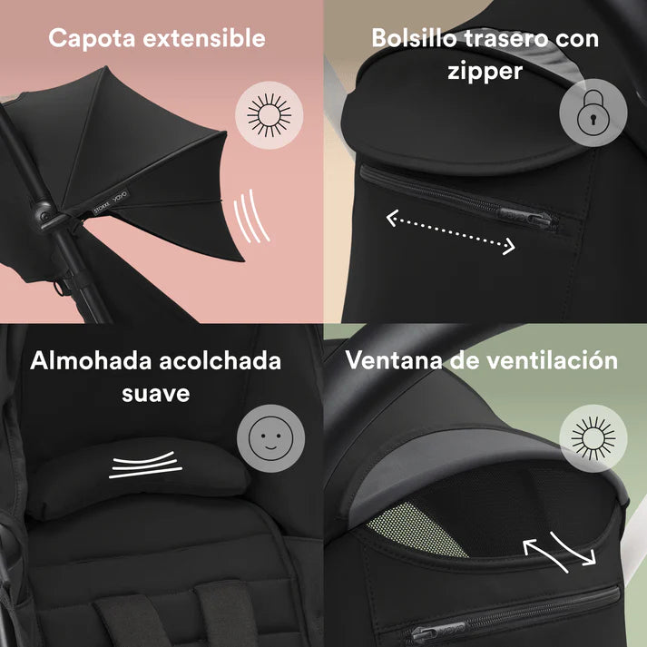 Tela color V3 Negro para coche 6+ YOYO 3