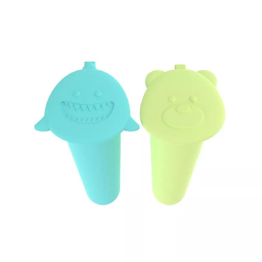 Pack de 2 moldes helado push up Tiburon y Oso - melii