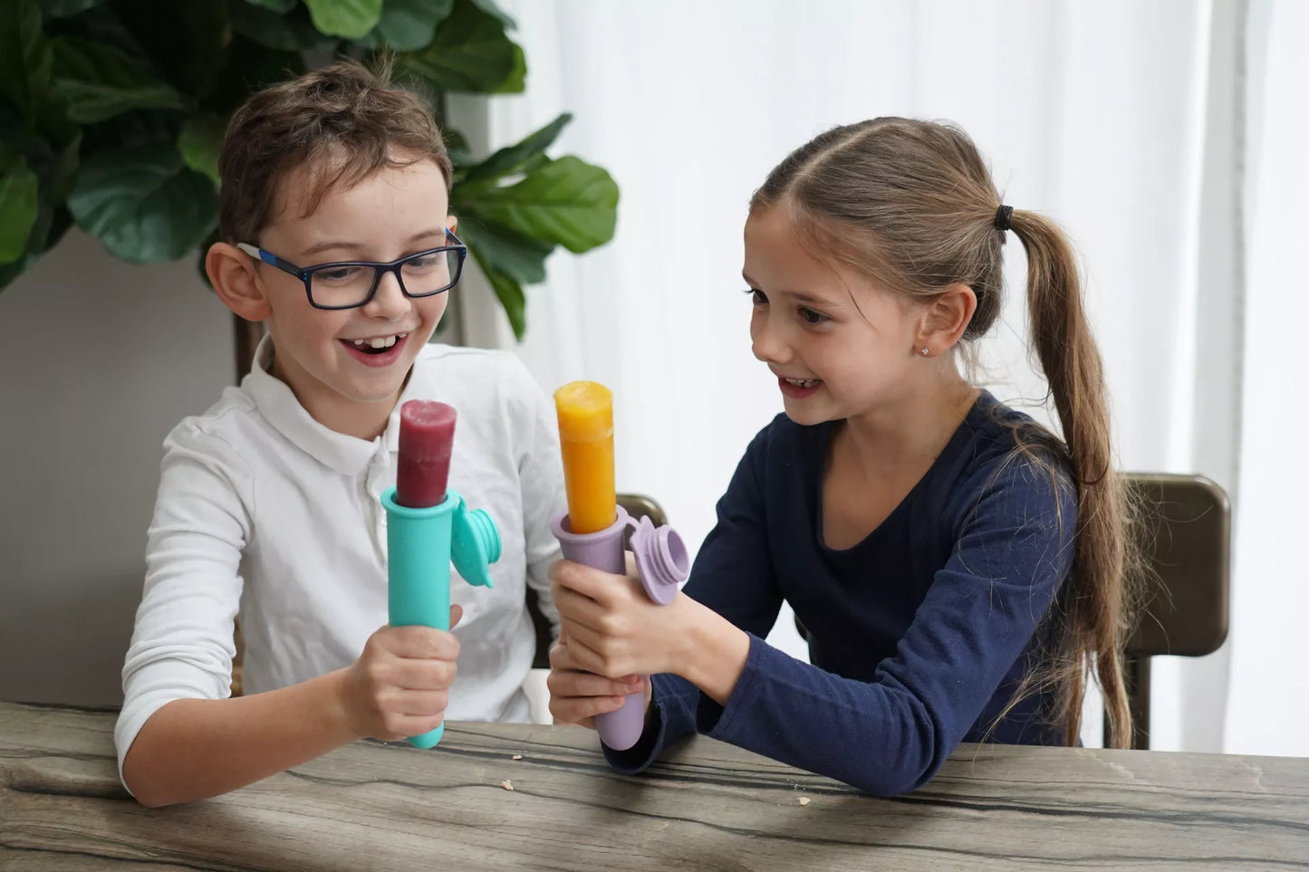 Pack de 2 moldes helado push up Tiburon y Oso - melii