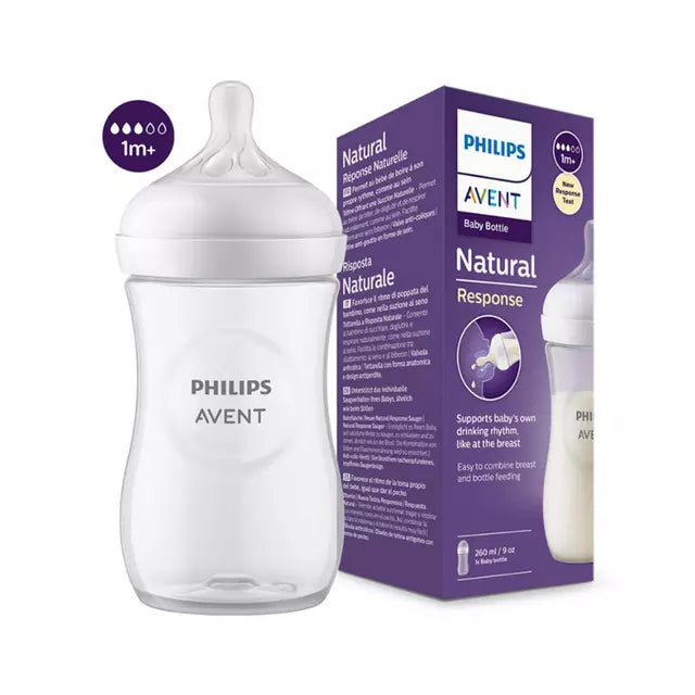 Mamadera Natural 3,0 260 ML Translucida - Avent