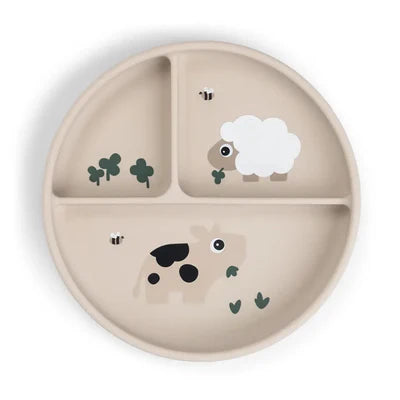 Plato con compartimentos y ventosa - Done By Deer