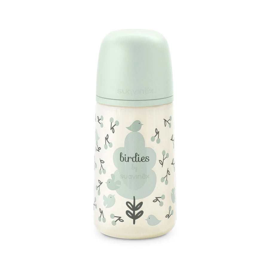 Mamadera Birdies de 270ml con Tetina Fisiológica Sx +3 meses - SUAVINEX