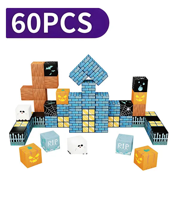 Set de Bloques Puzzle Educativos Halloween – 60 piezas