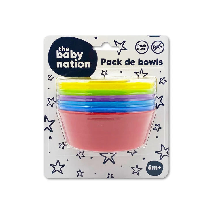 Pack de 6 Bowls de Plástico - The Baby Nation