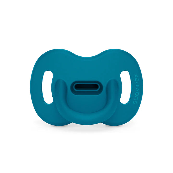 chupete todo silicona fisiologico 6/18 m sx intense azul- Suavinex