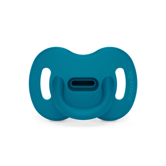 chupete todo silicona fisiologico 6/18 m sx intense azul- Suavinex