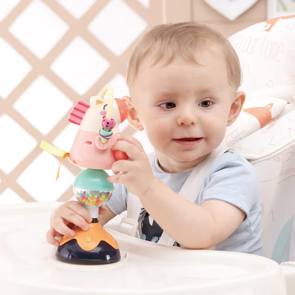 Sonajero con succión caballo divertido - Hola Toys