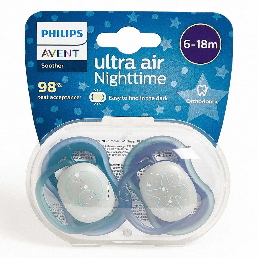 Chupete Ultra Air Night Niña 2 Unidades - Avent