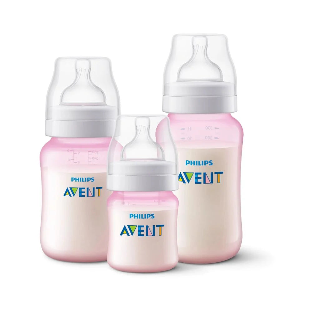 Set 3 Mamaderas Anticólicos 125, 260 y 330 ml - Avent