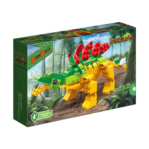 Bloques Construcción Dinosaurio Estegosaurio 128 Piezas - BanBao