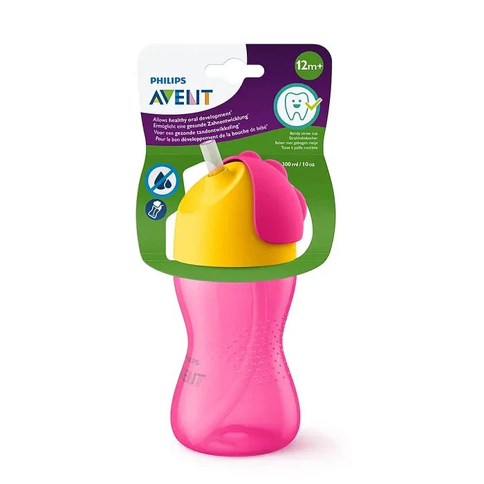Vaso con bombilla 300ml - Avent