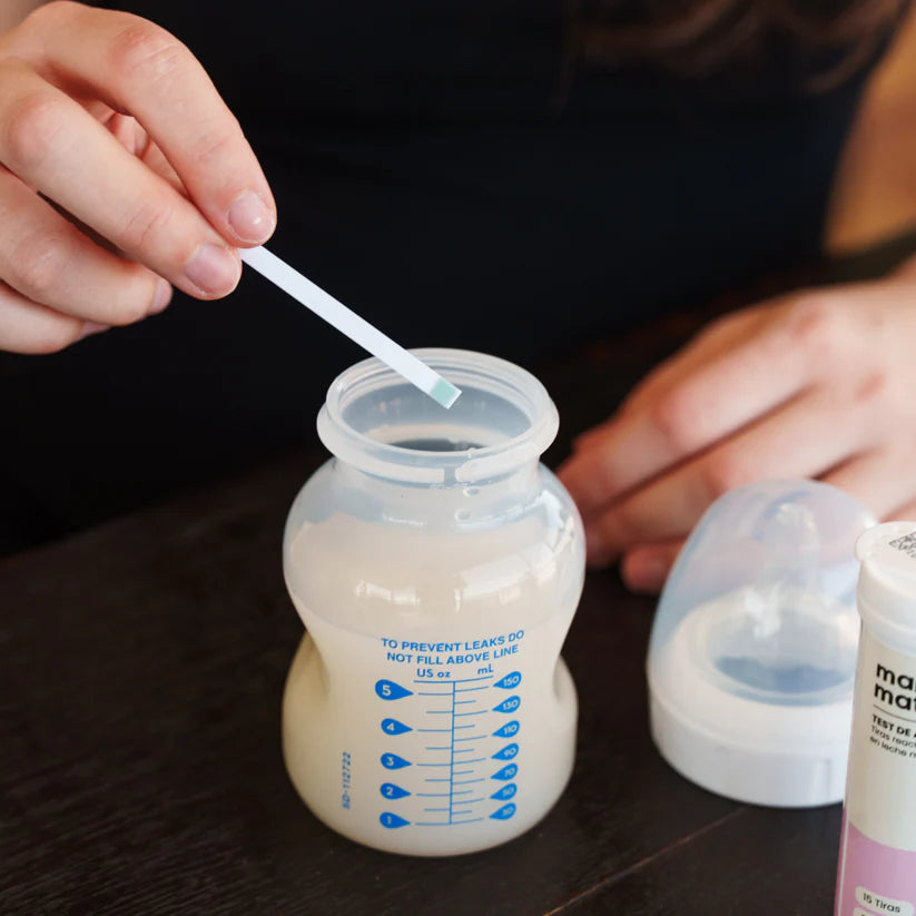 Test de Alcohol para Leche Materna - 15 Tiras Reactivas - Mamas Mateas