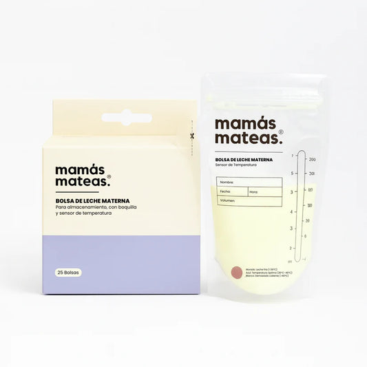 Bolsas para Almacenar Leche Materna con Boquilla y Sensor de Temperatura - 25 unidades - Mamas Mateas
