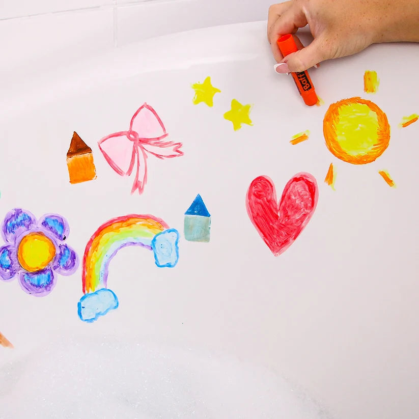 Crayones Pinturas para la Tina – 10 Colores Lavables - Zimpli Kids