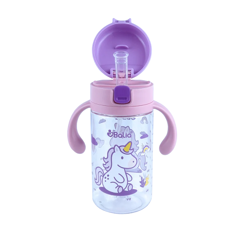 Botella de Tritan™ 5001 antiderrame con bombilla Unicornio - Balia