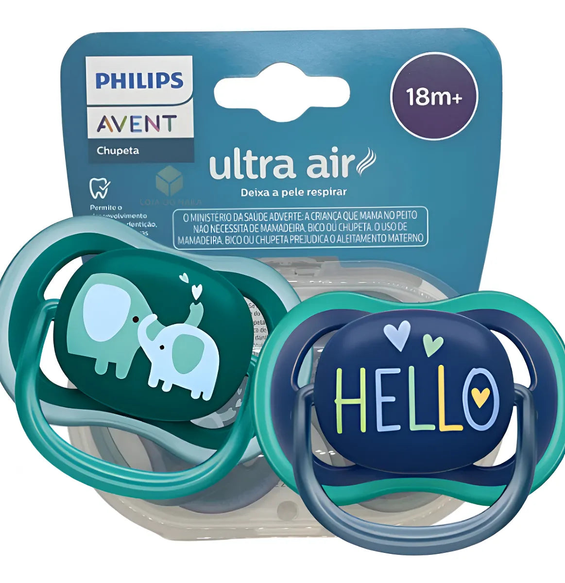 Set 2 chupetes ultra air 18m+ - Avent