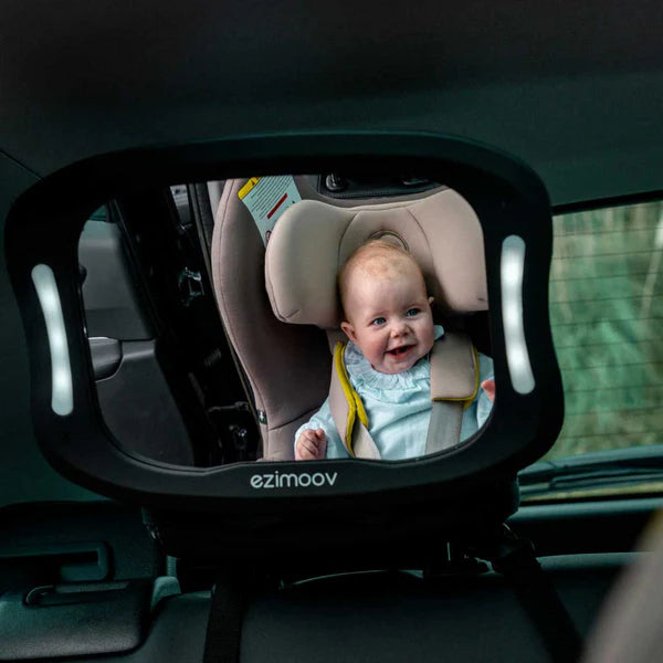 Espejo con Luz LED de Bebé para Auto - Ezimov