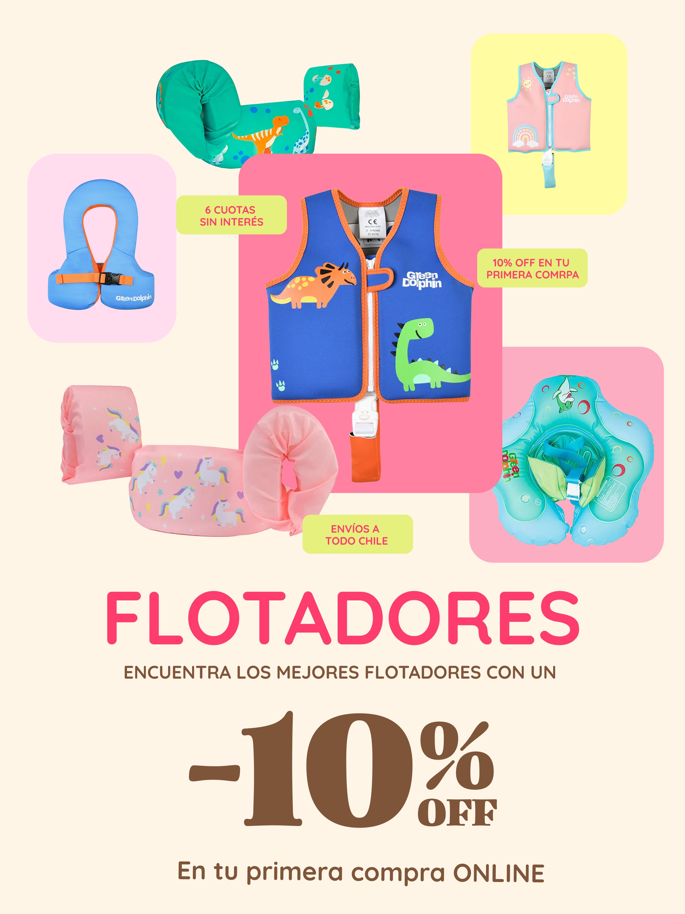 FLOTADORES BARATOS PARA EL VERANO