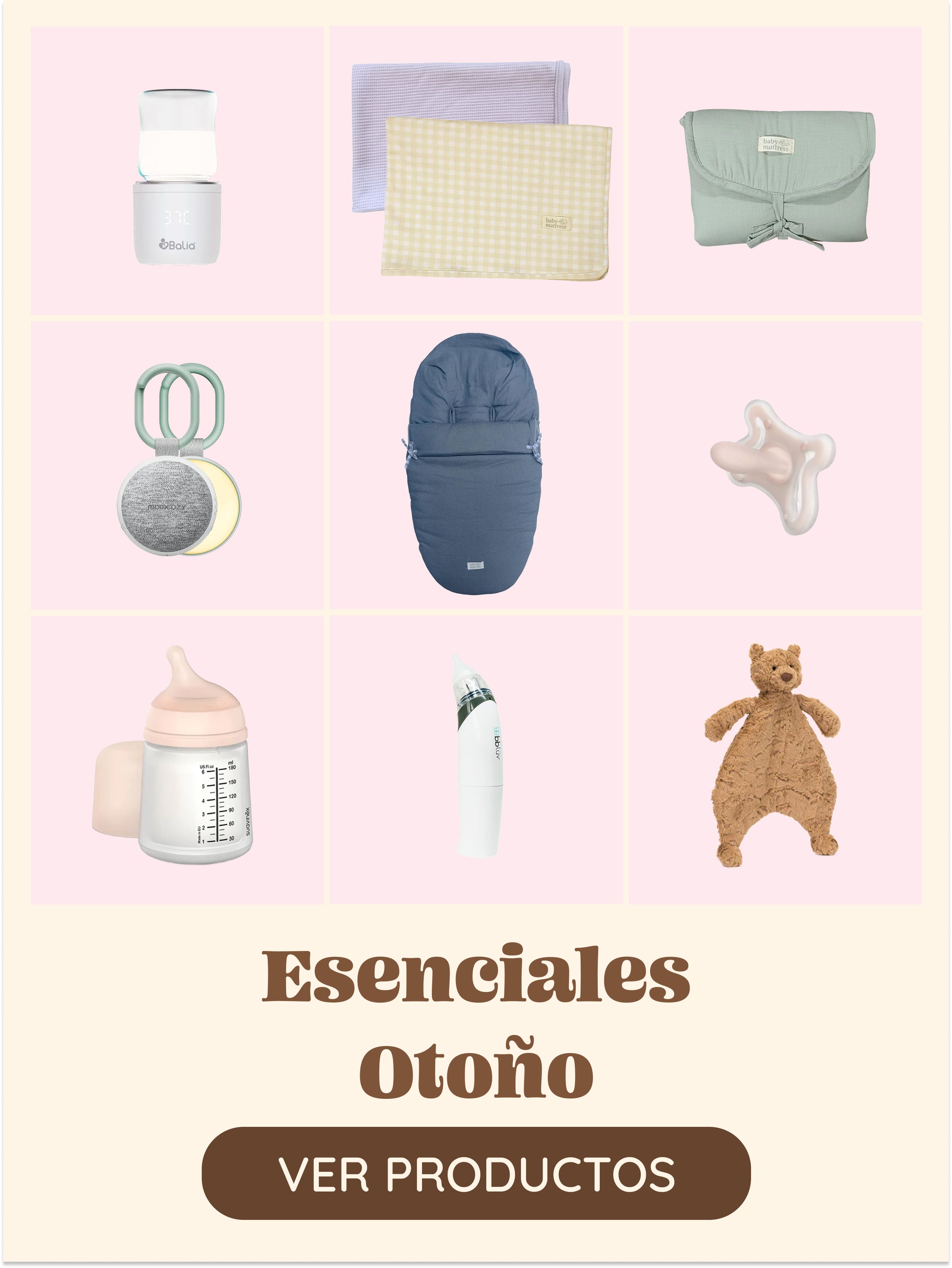 SAco para coche, mudadores, mantas, ruido blanco