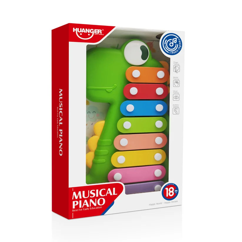 Piano Musical Dinosaurio Verde - Huanger