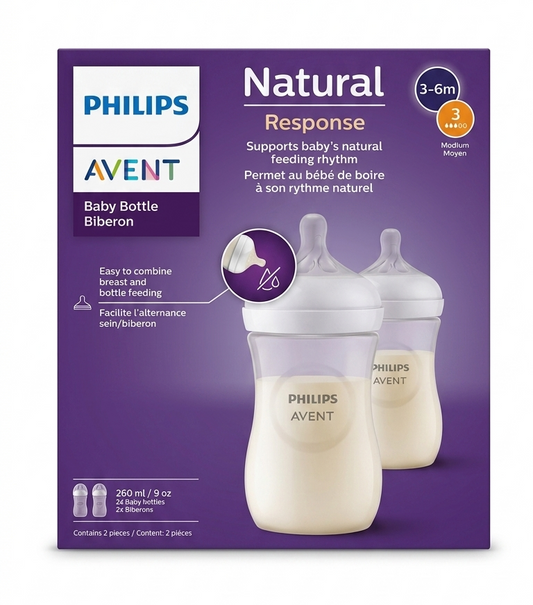 Set 2 Mamaderas Natural 3.0 260 Ml - Avent