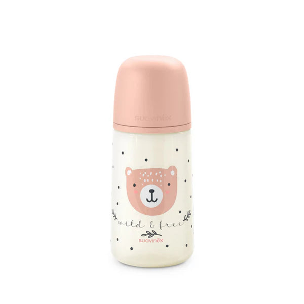 Mamadera wild de 270ml con Tetina Fisiológica Sx Pro Flujo Medio +3 meses Suavinex