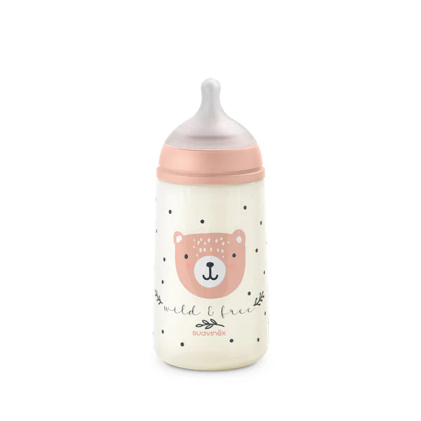 Mamadera wild de 270ml con Tetina Fisiológica Sx Pro Flujo Medio +3 meses Suavinex