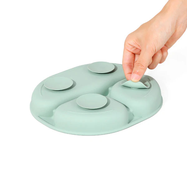 Plato de Silicona con Succión y Divisiones - The Baby Nation